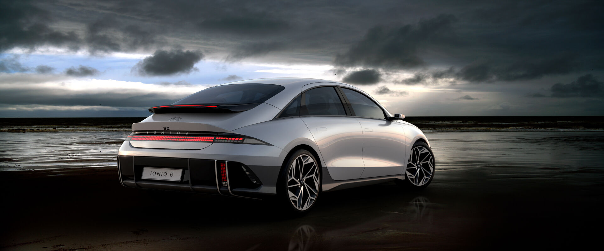 An image of the all-Electric IONIQ 6
