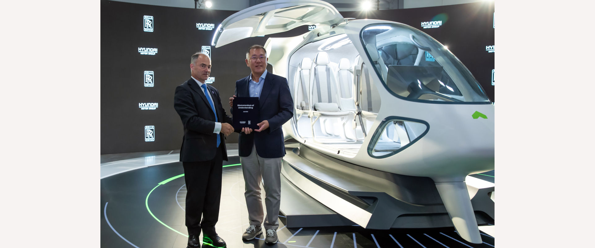 ROLLS-ROYCE & HYUNDAI MOTOR GROUP SIGN MOU TO LEAD THE WAY IN  THE ADVANCED AIR MOBILITY MARKET USING ALL-ELECTRIC PROPULSION AND HYDROGEN FUEL CELL TECHNOLOGY