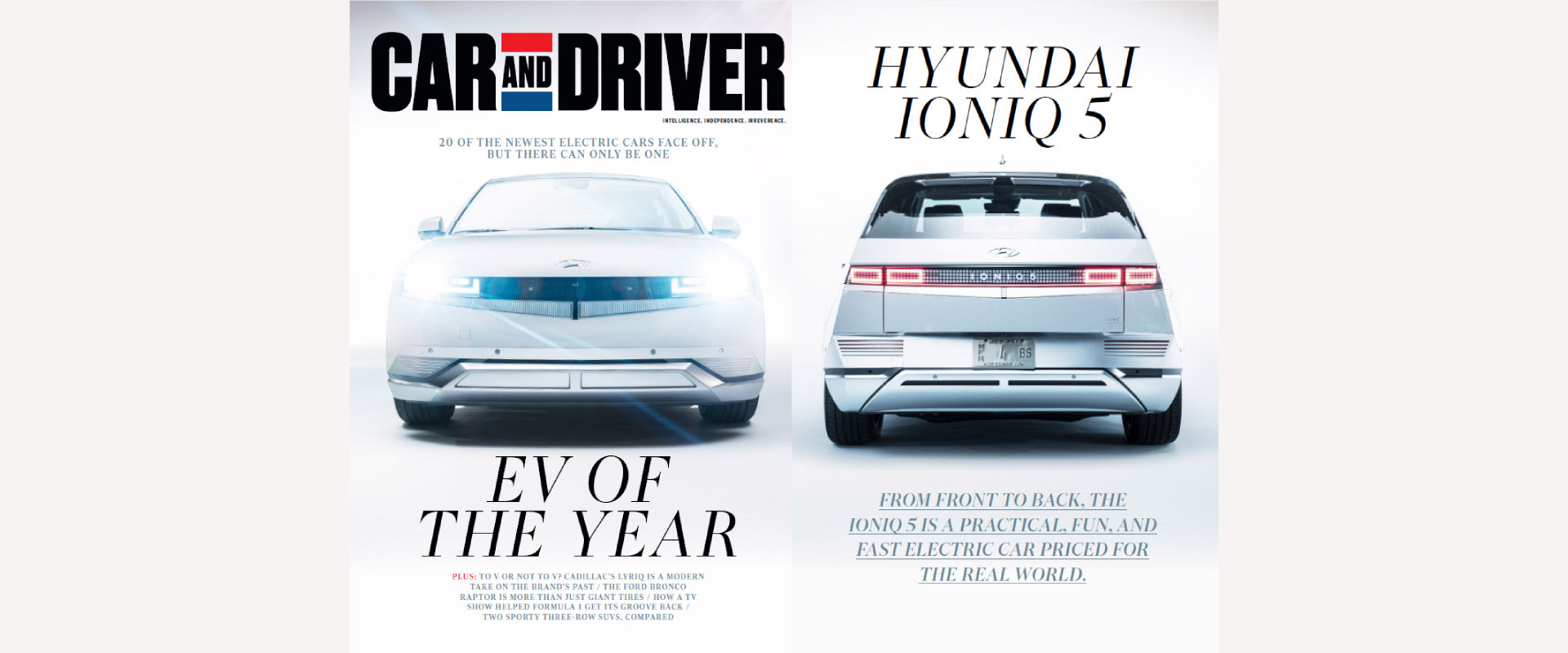Hyundai IONIQ 5 Wins Car and Driver’s 2022 EV of the Year Award