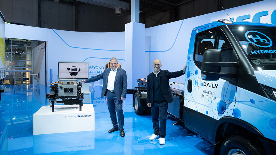 Hyundai and IVECO present the first fuel cell large van at IAA in Hannover as their partnership develops