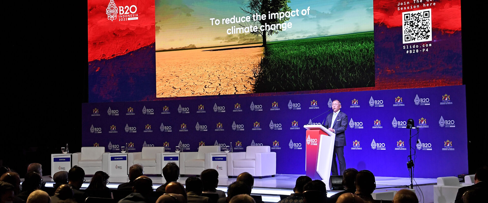 Hyundai Motor Group Executive Chair Urges Bold Action on Climate Change and Energy Poverty at B20 Summit Indonesia 2022