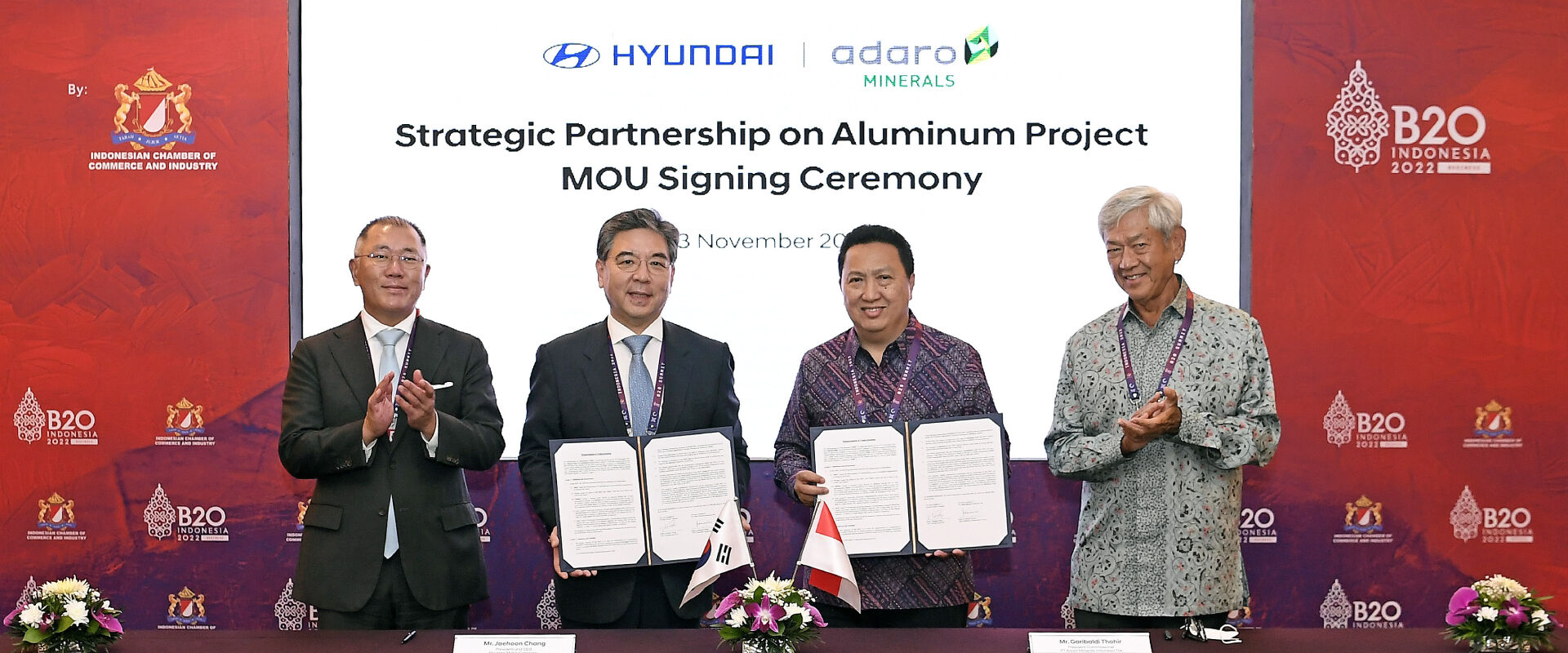 Hyundai Motor Company and PT Adaro Minerals Indonesia, Tbk. Signed a Memorandum of Understanding to Secure Aluminum Supply in the Face of Growing Demand for Automobile Manufacturing