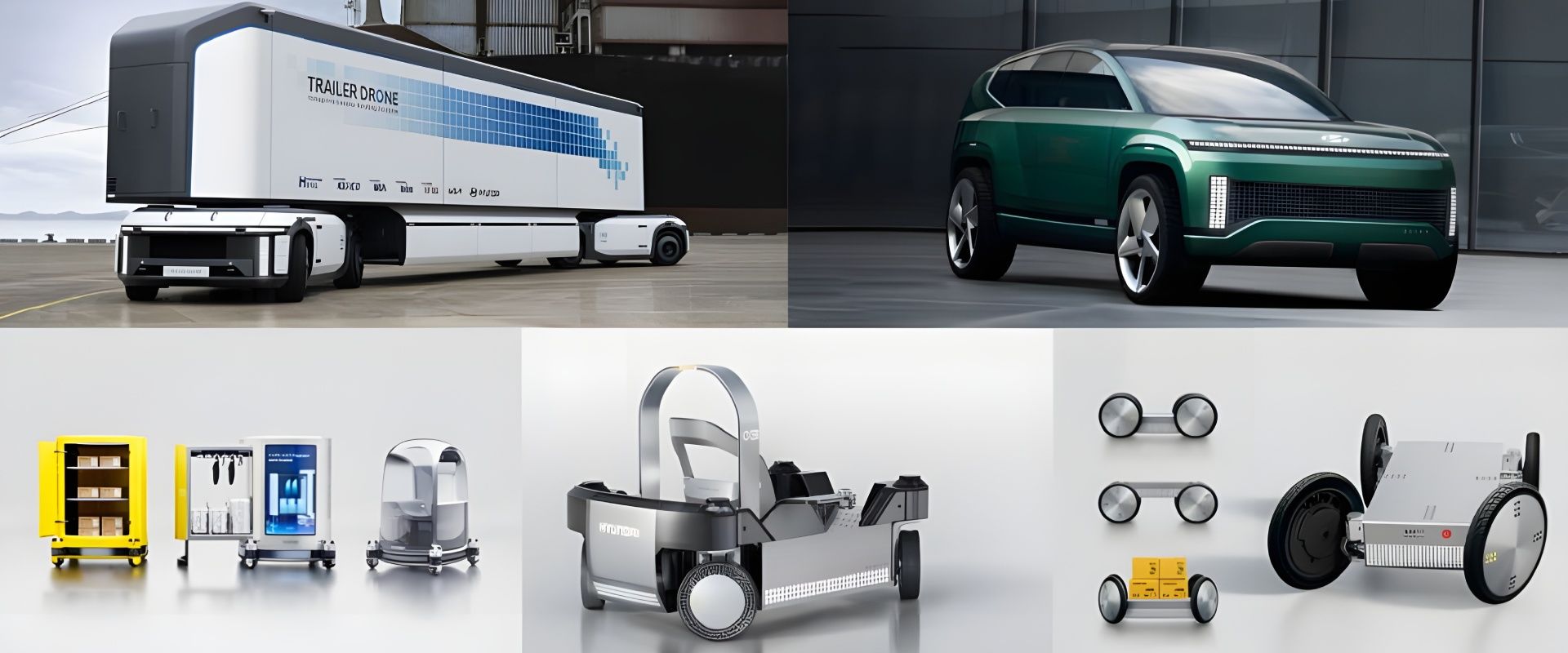 Hyundai Motor Wins GOOD DESIGN Awards for SEVEN and Trailer Drone Concepts, PnD and MobED Robotics