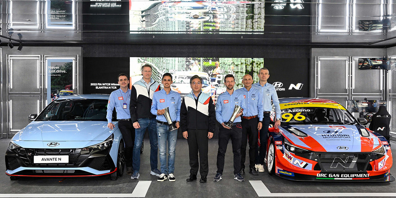 Hyundai Motor Celebrates Double Victories in WTCR 2022  with Exhibition and Employee Events