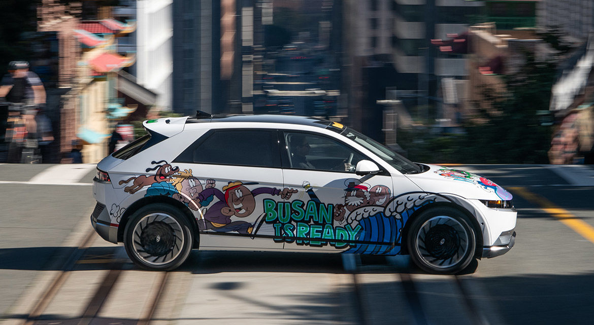 Hyundai Motor Group's art cars are taking a road tour in San Francisco