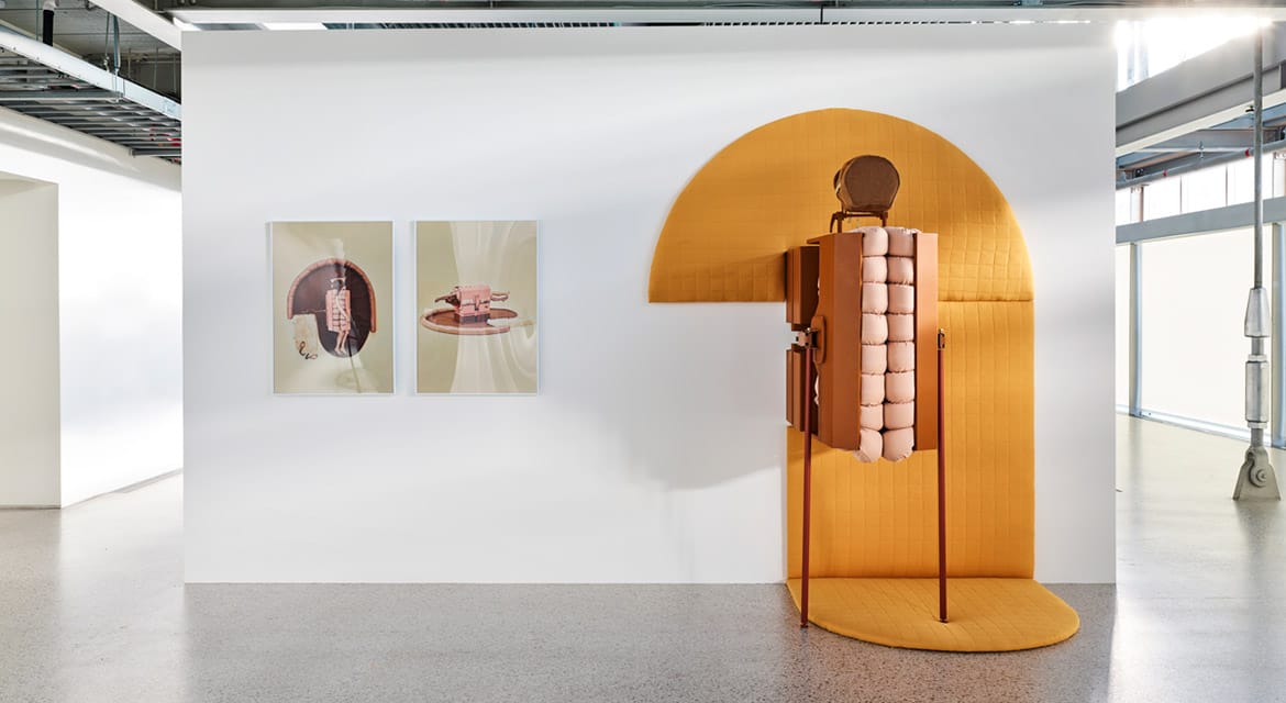 Exhibition piece entitled "Compression Carpet 2.0"