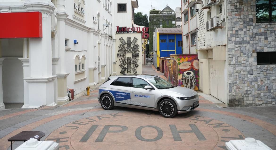IONIQ 5 in Ipoh, Malaysia on the second day of the ASEAN Tour