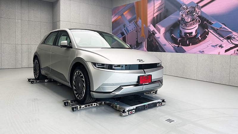 IONIQ 5 and WeBOT-V22, IONIQ Lab, True Digital Park, Bangkok