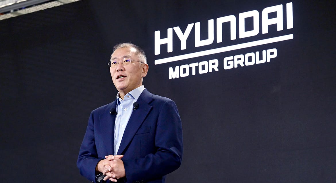 Hyundai Motor Group Executive Chair Euisun Chung addresses the New Year's Message