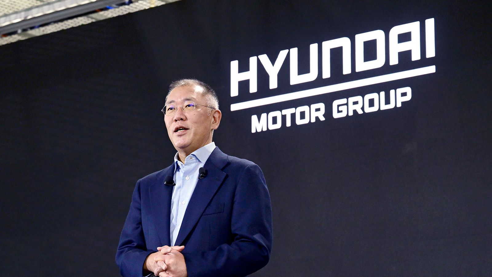 Hyundai Motor Group Executive Chair Euisun Chung addresses the New Year's Message