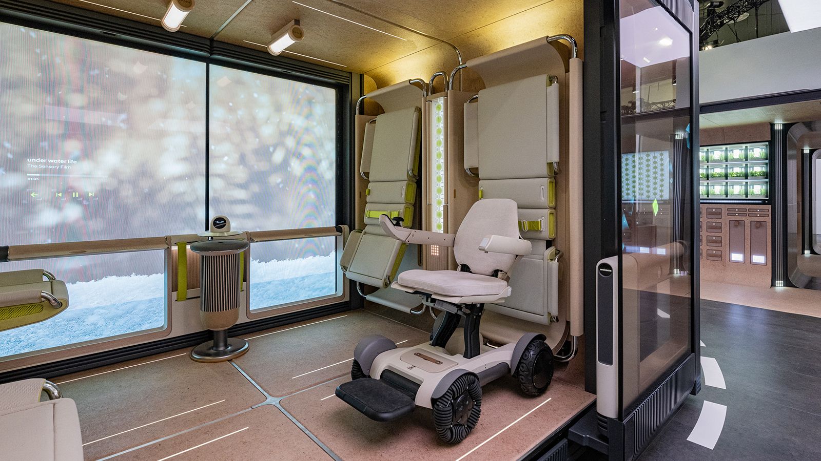 SPACE (Spatial Curated Experience) is about providing customized spatial experiences by incorporating individual lifestyles into the mobility space to embrace users across a wide spectrum of needs, along with free mobility.