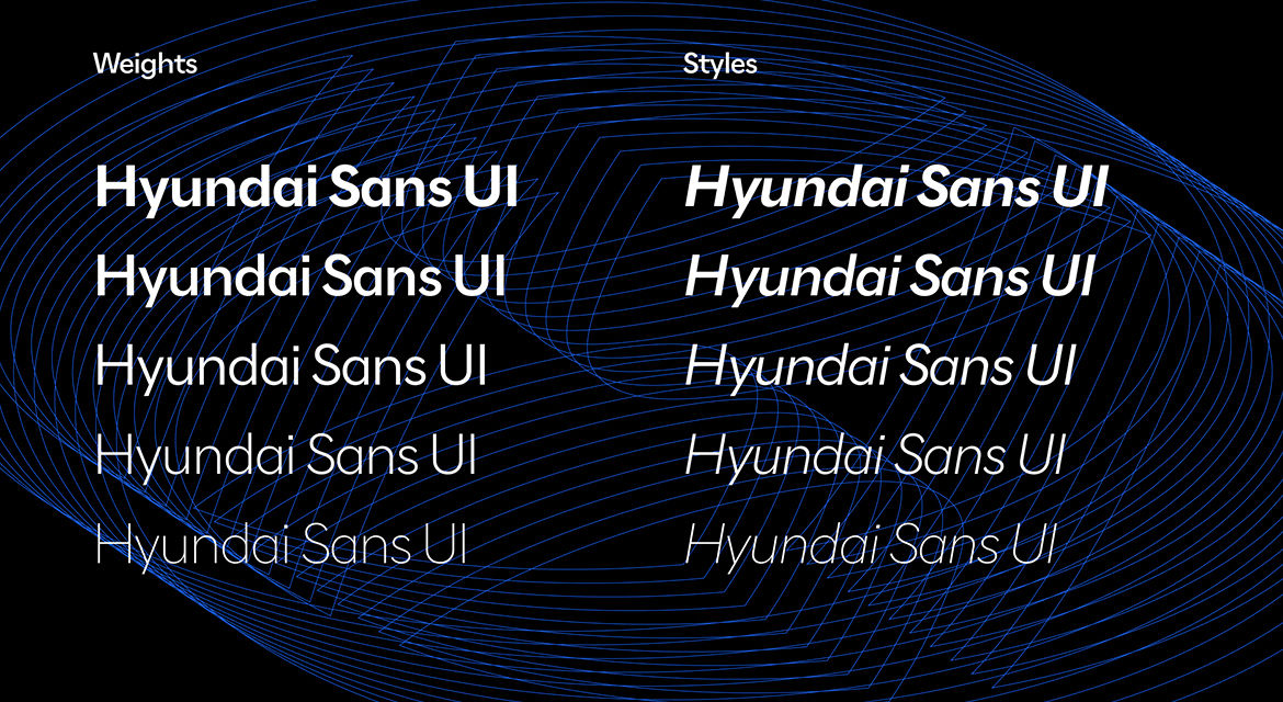 Hyundai Sans UI (mobility-exclusive font)