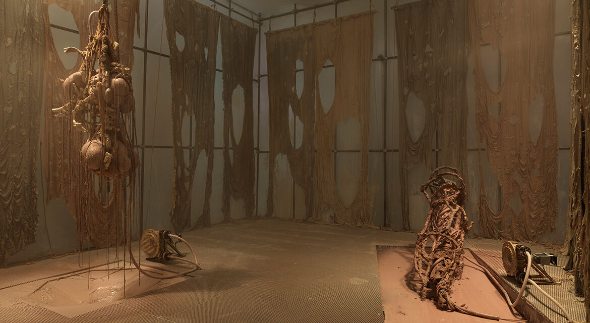Mire Lee. Black Sun, 2023. Exhibition view New Museum, New York. Courtesy New Museum. Photo Dario Lasagni.