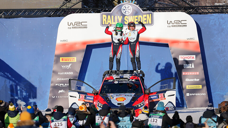 Hyundai Takes the Second Victory of 2024 WRC, at Rally Sweden