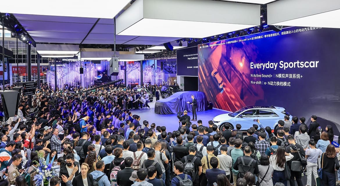 On-site photo of Hyundai press conference