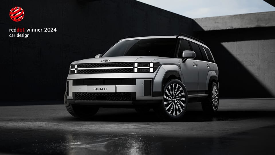 Hyundai SANTA FE Takes Home Red Dot Design Award, Open for More