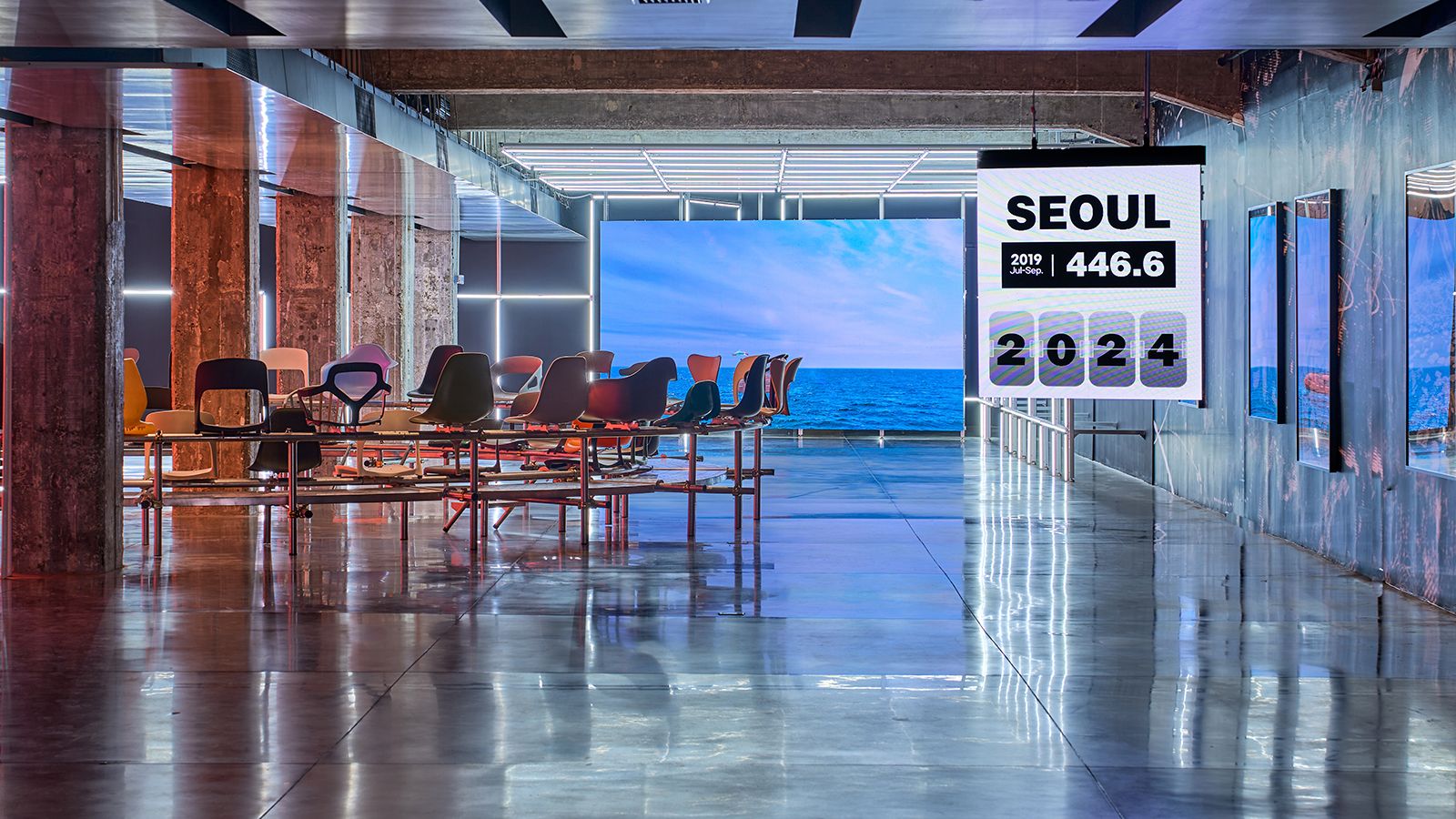 Installation view of Weather Station