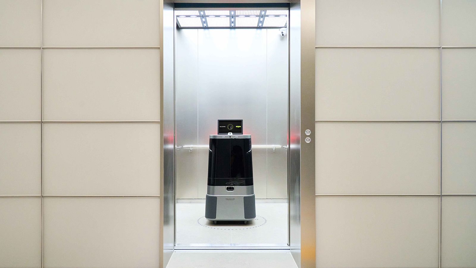 DAL-e Delivery robot navigates autonomously across the building, providing quick and efficient delivery services to building occupants