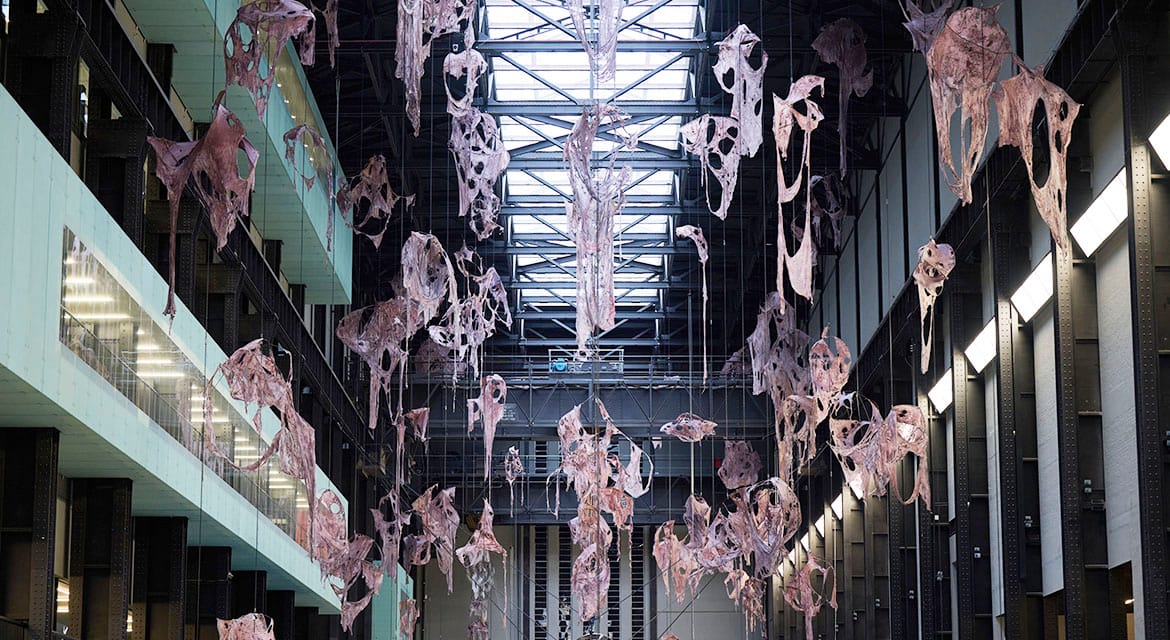 Hyundai Commission: Mire Lee: Open Wound, Installation View. Photo © Tate (Ben Fisher Photography) 