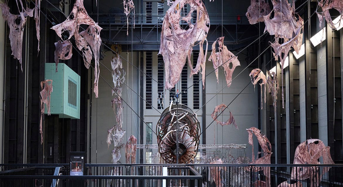 Hyundai Commission: Mire Lee: Open Wound, Installation View. Photo © Tate (Ben Fisher Photography) 