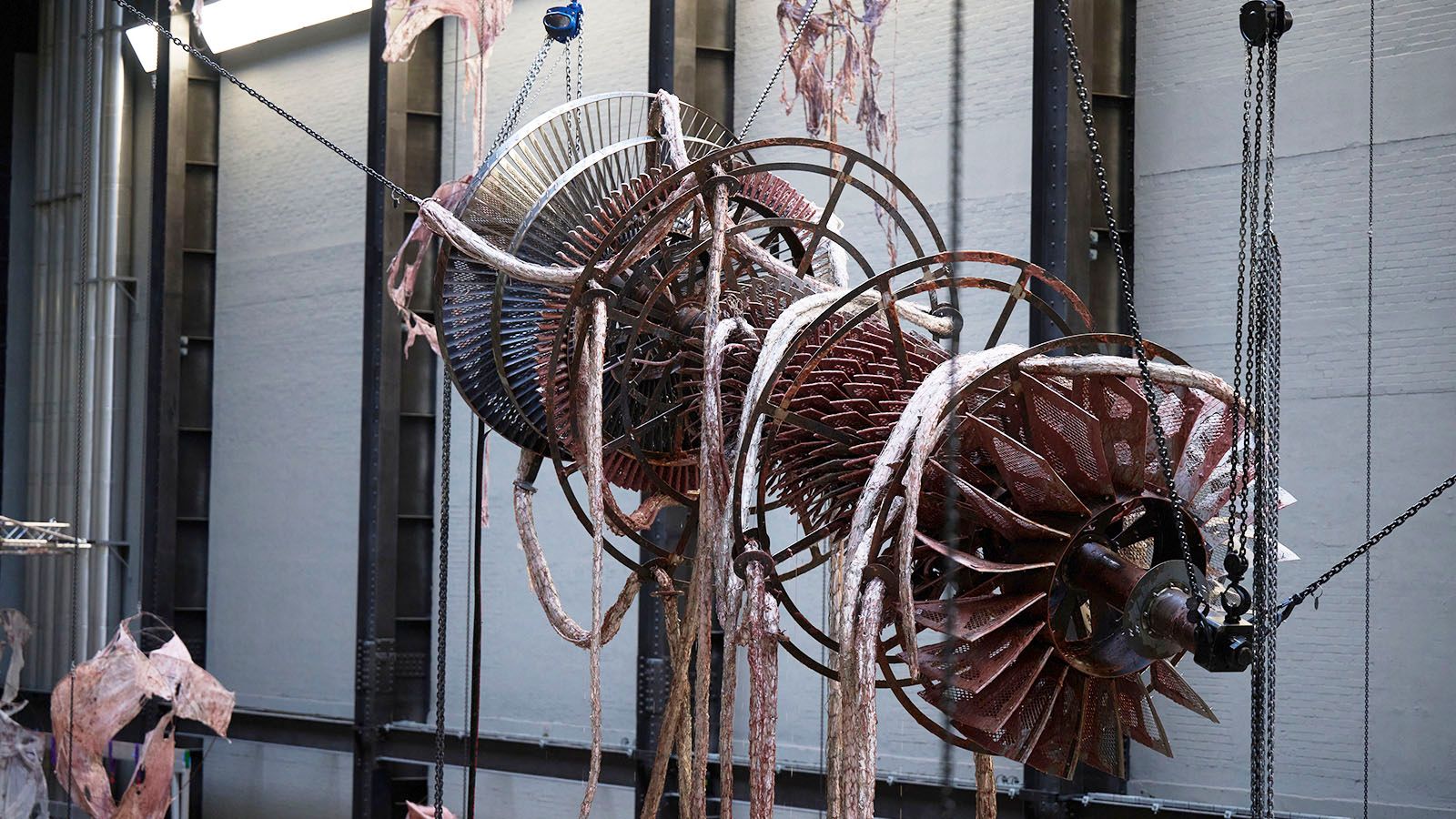 Hyundai Commission: Mire Lee: Open Wound, Installation View. Photo © Tate (Ben Fisher Photography) 