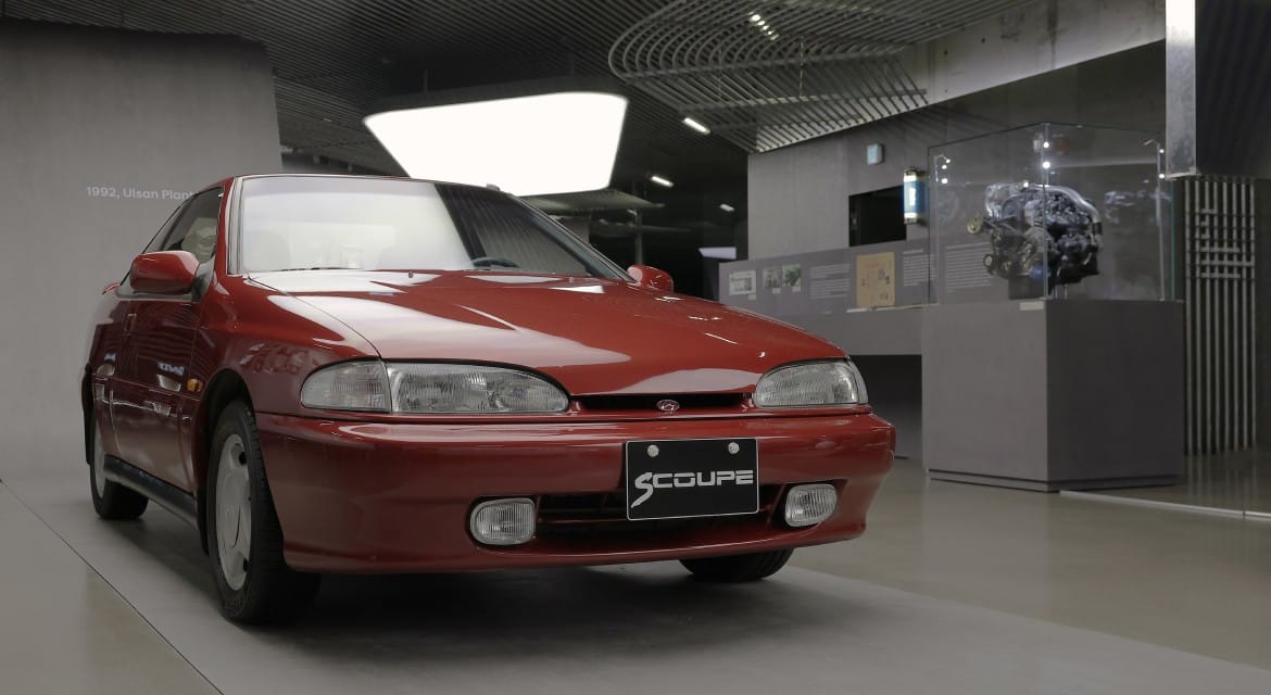 Scoupe – equipped with the Alpha series, Hyundai Motor’s first proprietary engine