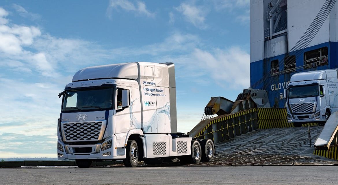 Hyundai Motor Group Deploys XCIENT Hydrogen Fuel Cell Trucks for HMGMA Clean Logistics