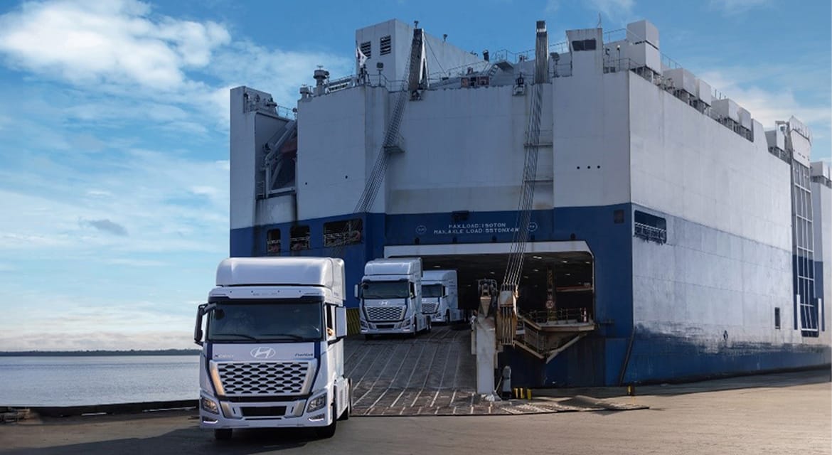 Hyundai Motor Group Deploys XCIENT Hydrogen Fuel Cell Trucks for HMGMA Clean Logistics