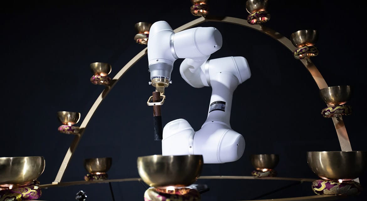 Korea has implemented robots into everyday life for convenience, such as making coffee - but robotics can serve as a form of art, too