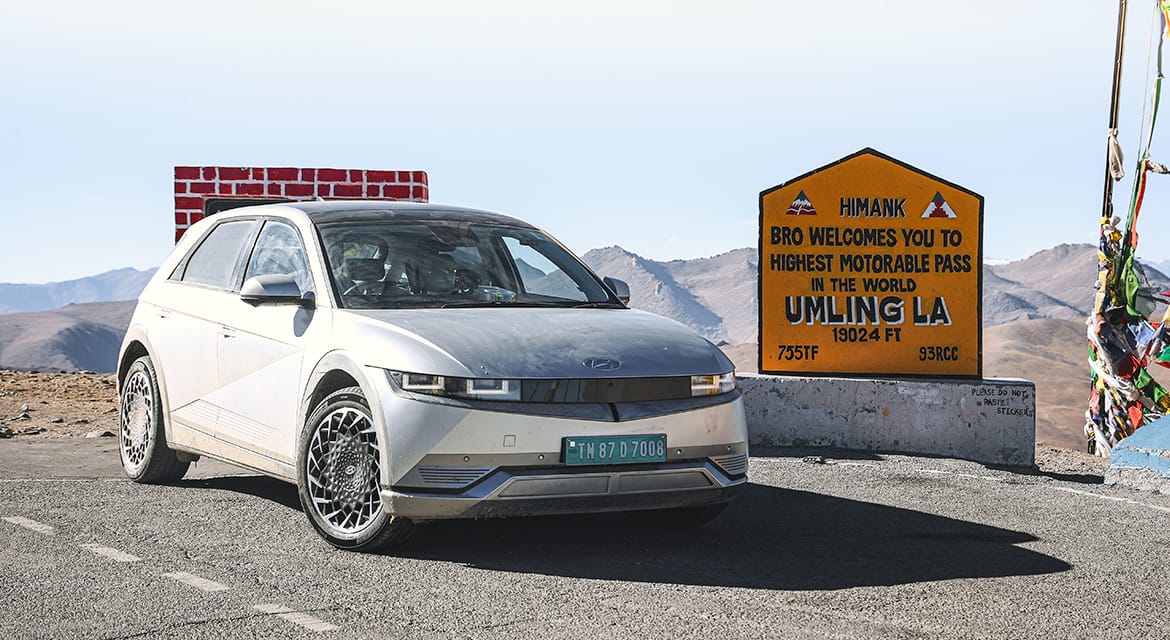 Greatest altitude change by an electric car