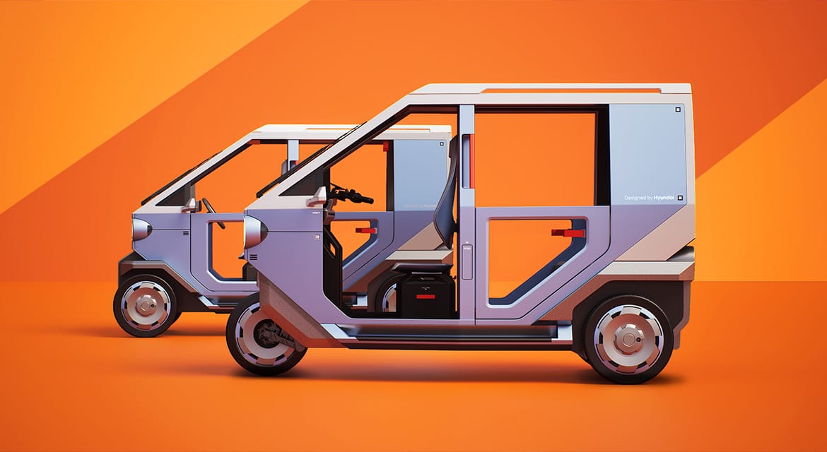 (from left) E4W and E3W Concept Models