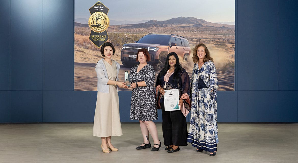 The all-new Hyundai SANTA FE is named the ‘Supreme Winner’ at the 2025 Women’s Worldwide Car of the Year (WWCOTY) Awards