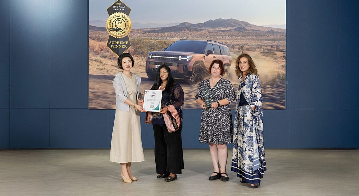 The all-new Hyundai SANTA FE is named the ‘Supreme Winner’ at the 2025 Women’s Worldwide Car of the Year (WWCOTY) Awards