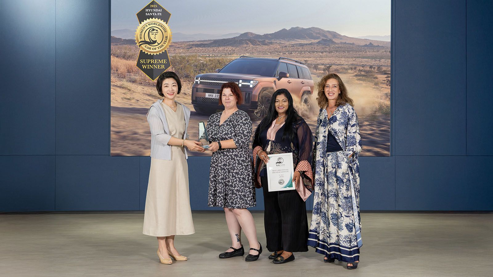 Hyundai SANTA FE Named ‘Supreme Winner’ at 2025 Women’s Worldwide Car of the Year Awards
