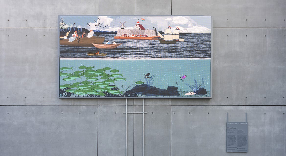 Hyundai Terrace Commission: Marina Zurkow: The River is a Circle, 2025. Photo: Filip Wolak