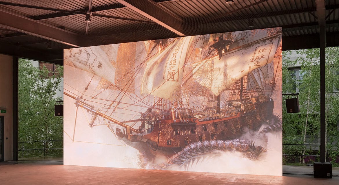 The 6th VH AWARD Presentation at HEK (House of Electronic Arts). Image courtesy of HEK, Photo: Franz Wamhof.