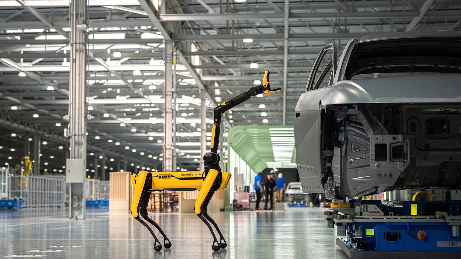 At HMGMA, Spot is deployed for exterior quality inspections to ensure the highest standards of quality are maintained.