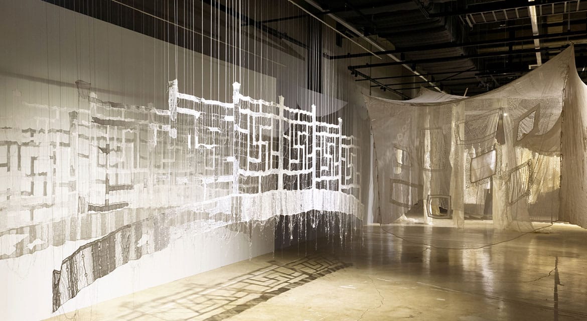 Sumakshi Singh, Spanning the void, 2025 and PÉRO, Entangled Memories, Interwoven Stories, 2025 2025