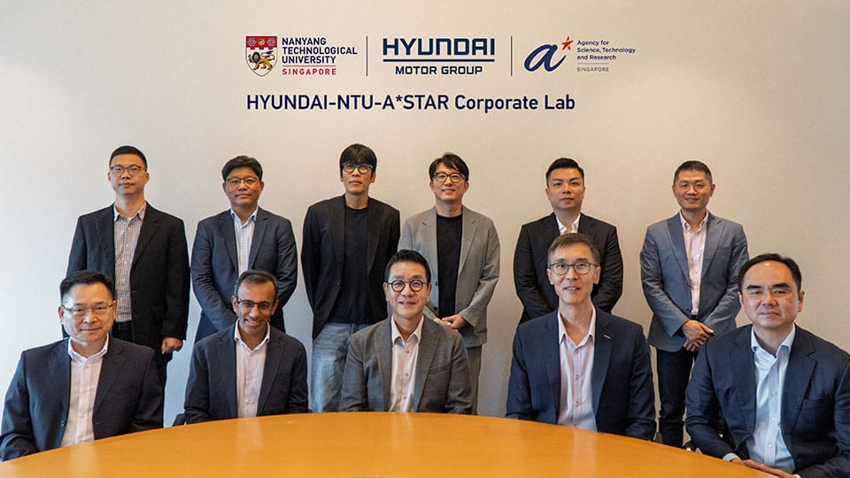 Hyundai Motor Group, Nanyang Technology University and A*STAR Launch Corporate Lab in Singapore