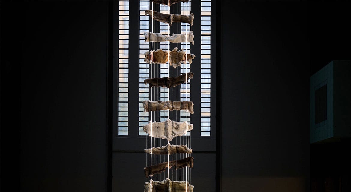 Hyundai Commission: Máret Ánne Sara: Goavve-Geabbil, Installation View at Tate Modern
