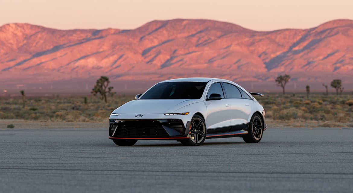 Hyundai IONIQ 6 N depicted