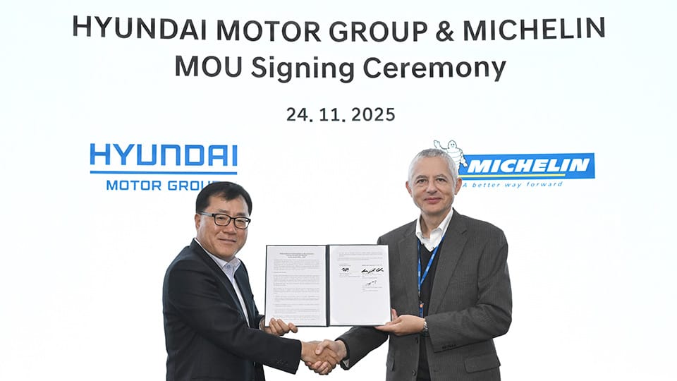 Hyundai Motor Group and Michelin Partner to Accelerate Next-Generation Tire Technologies for Future Mobility