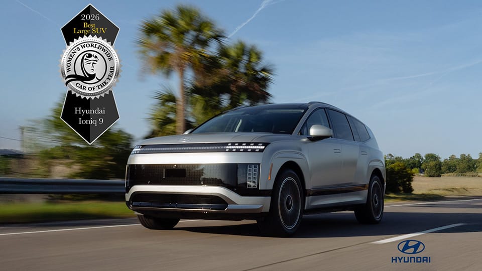 Hyundai IONIQ 9 Hailed as Worlds Best Large SUV at 2026 Womens Worldwide Car of the Year Awards