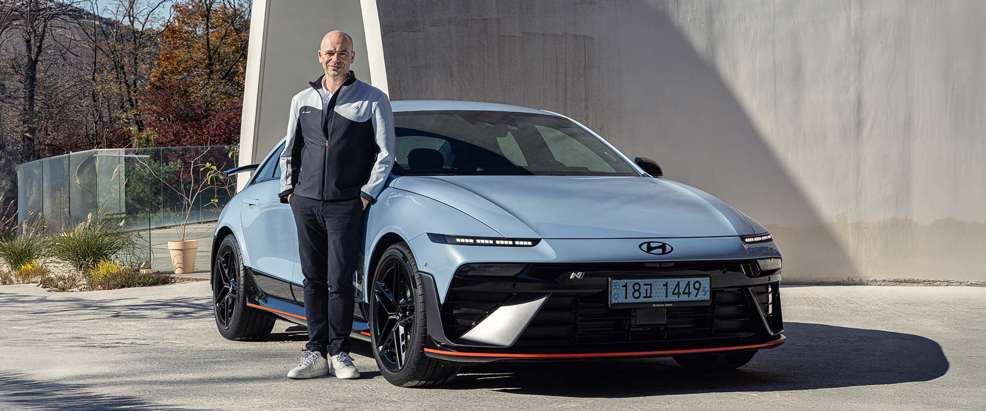 On the mountain roads above Seoul, Manfred Harrer, President and Head of Hyundai Motor Group's R&D division, explains why real progress begins behind the wheel 