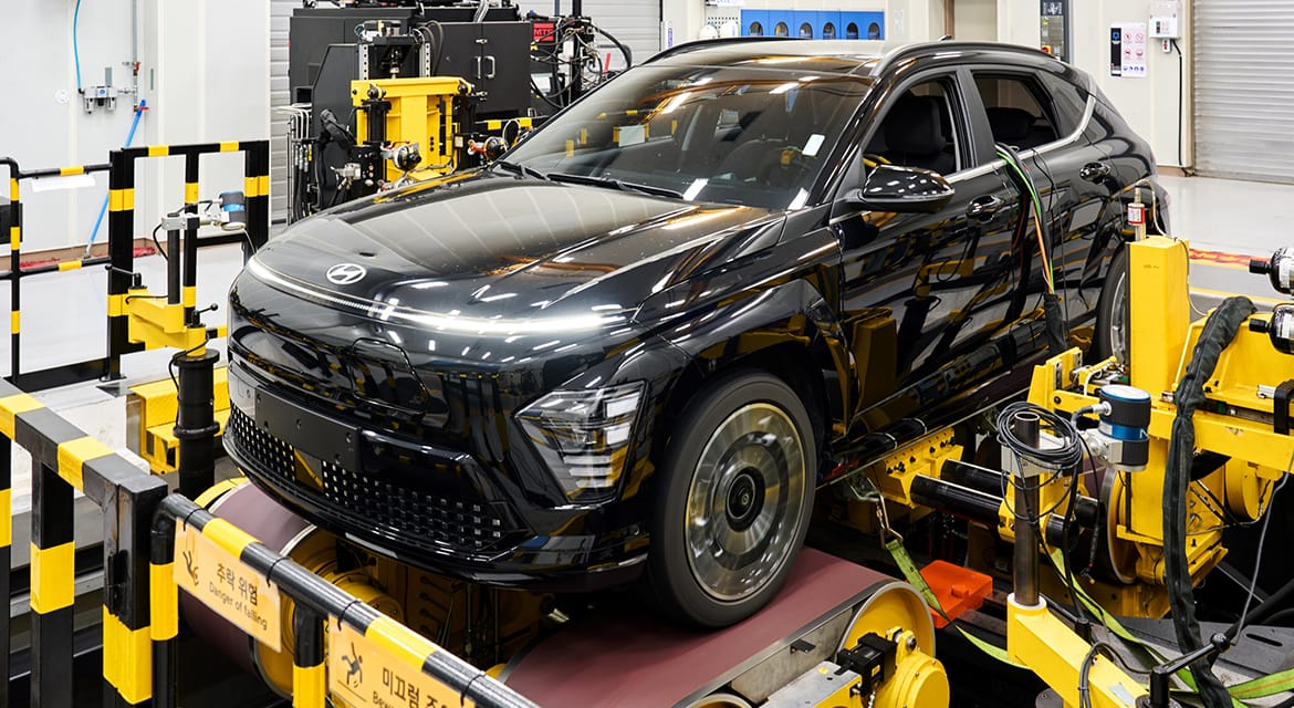 Advanced testing techniques ensure all Hyundai Motor Group products exceed customer expectations