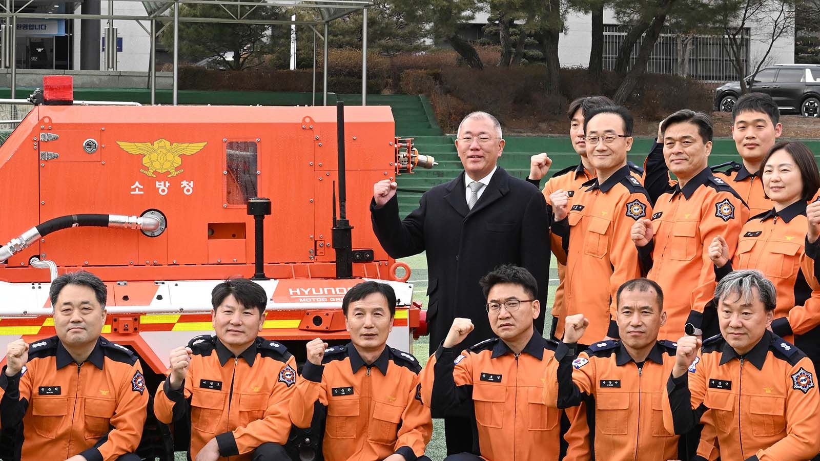 Hyundai Motor Group Donates Unmanned Firefighting Robots to Korea National Fire Agency for Safeguarding Firefighters 