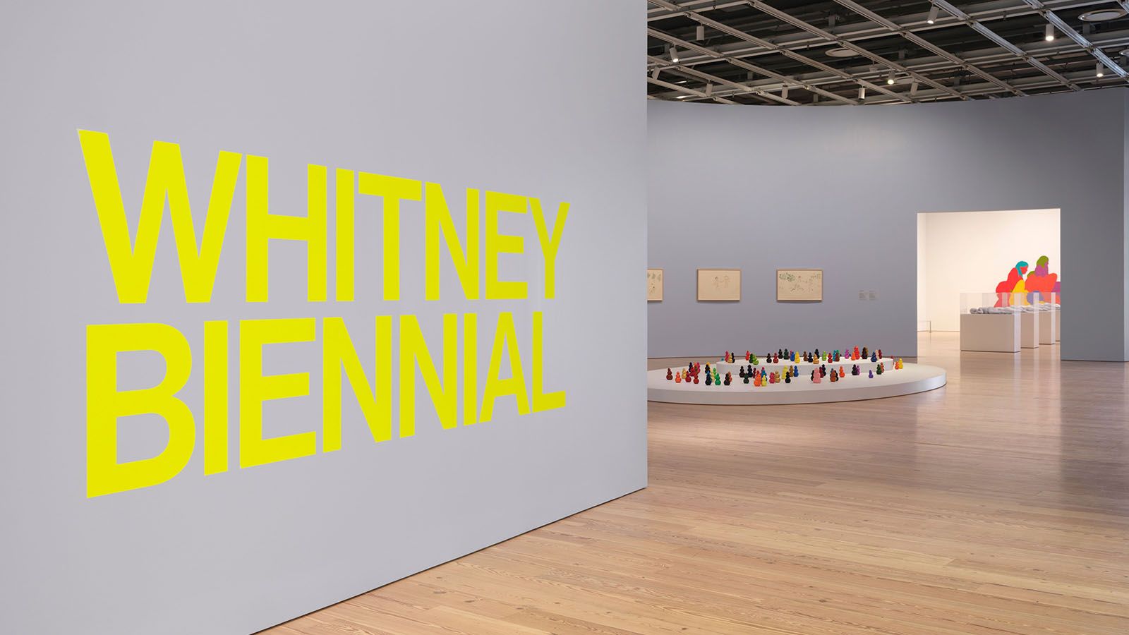 Installation view of the Whitney Biennial 2026 (Whitney Museum of American Art, New York, March 8–August 23, 2026). Photo: Steven Probert.