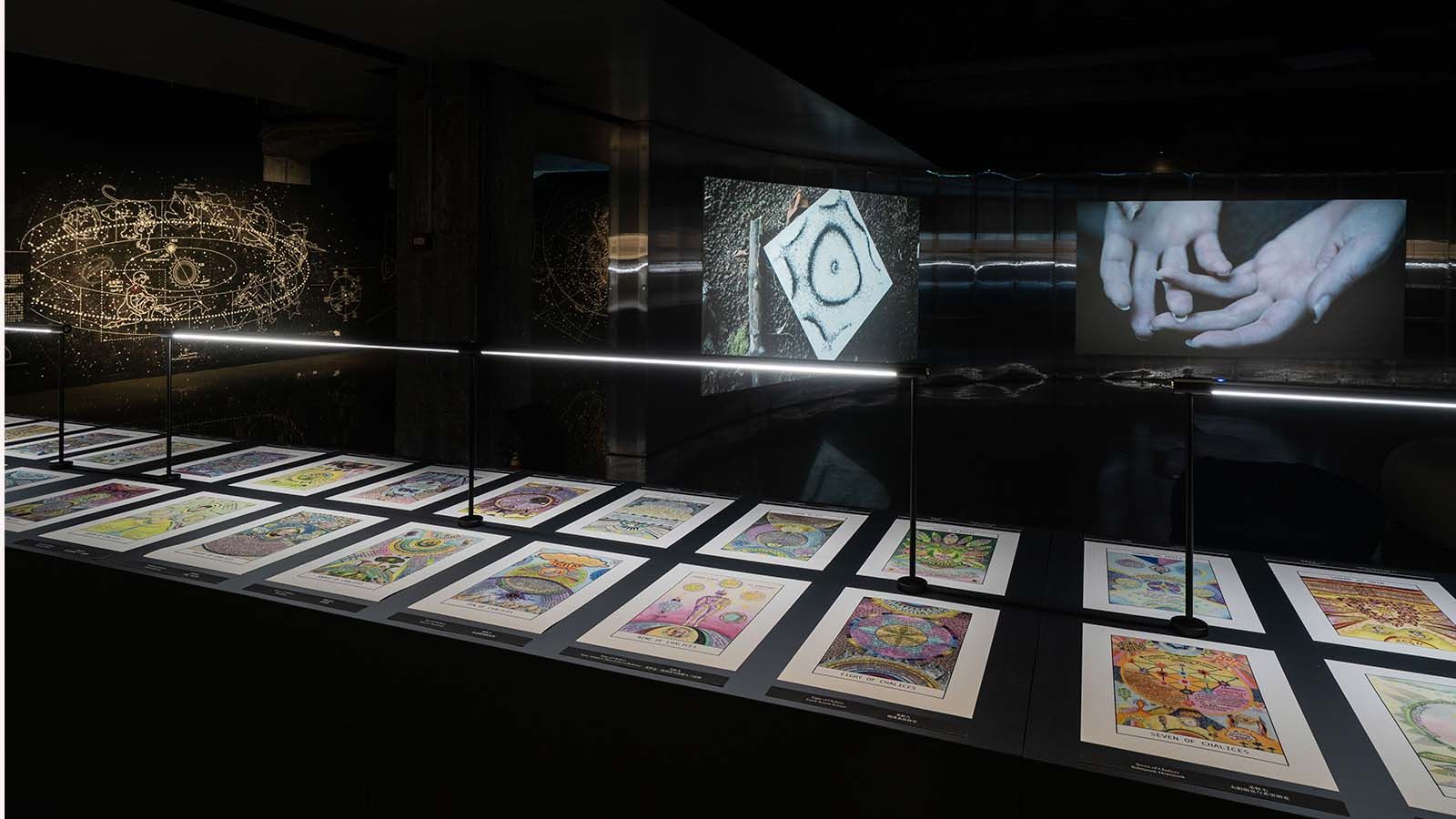 Installation view of Hyundai Blue Prize+ 2025 Prayers to Fornax: Science, Technology, and Spirituality at Hyundai Motorstudio Beijing, 2026. Image courtesy of Hyundai Motorstudio Beijing.