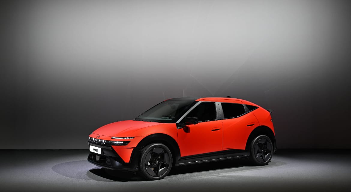 IONIQ 3, Hyundai Motor’s Europe-focused electric vehicle, displayed at the 2026 CEO Investor Day