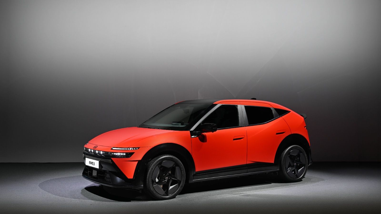 IONIQ 3, Hyundai Motor’s Europe-focused electric vehicle, displayed at the 2026 CEO Investor Day